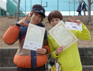 新春Ｍｓ.野菊テニスカップ（ ＩＩ ）女子Ｄ　西本・三上ペア