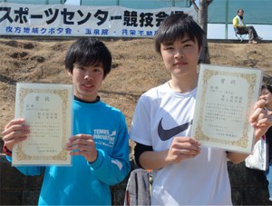 Ｂ級男子Ｄ（ ＩＩ ）優勝　村上・後ペア