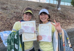 女子Ｄ １位Ｔ優勝　吉永・松尾ペア