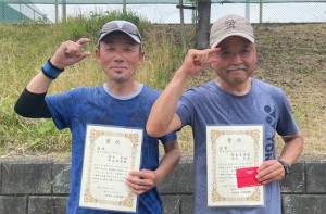 男子Ｄ ２位Ｔ優勝　柿木・岡本ペア