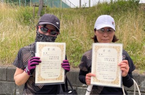 女子Ｄ ２位Ｔ優勝　平野・佐藤ペア