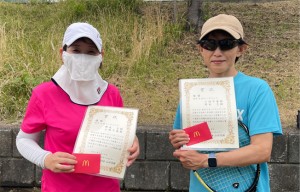 女子Ｄ ４位Ｔ優勝　岡本・小林ペア