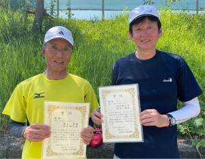 男子Ｄ ４位Ｔ優勝　塚本・鈴木ペア