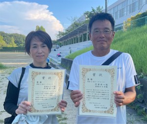 混合Ｄ ３位Ｔ優勝　吉村・阿部ペア