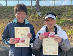 男子Ｄ ３位Ｔ優勝　西原・平井ペア