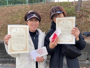 女子Ｄ １位Ｔ優勝　久保・中西ペア