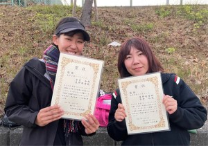 女子Ｄ ２位Ｔ優勝　安堂・東野ペア