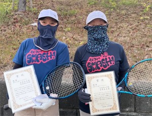 女子Ｄ ４位Ｔ優勝　吉野・竹内ペア