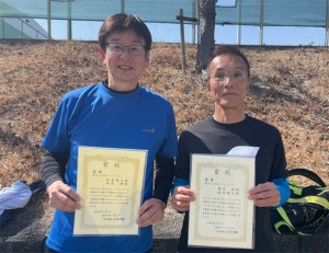 男子Ｄ ３位Ｔ優勝　鈴木・塚本ペア