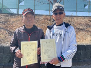男子Ｄ ４位Ｔ優勝　舟井・鬼頭ペア