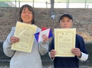 混合Ｄ ２位Ｔ優勝　堀池・田伏ペア