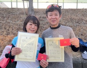 混合Ｄ ３位Ｔ優勝　古賀・羽立ペア